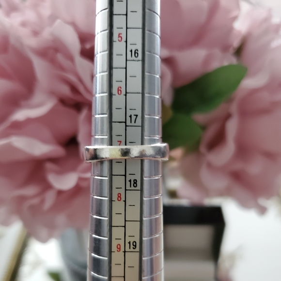 💎Gorgeous Delicate sapphire glass stone ring - Picture 3 of 4